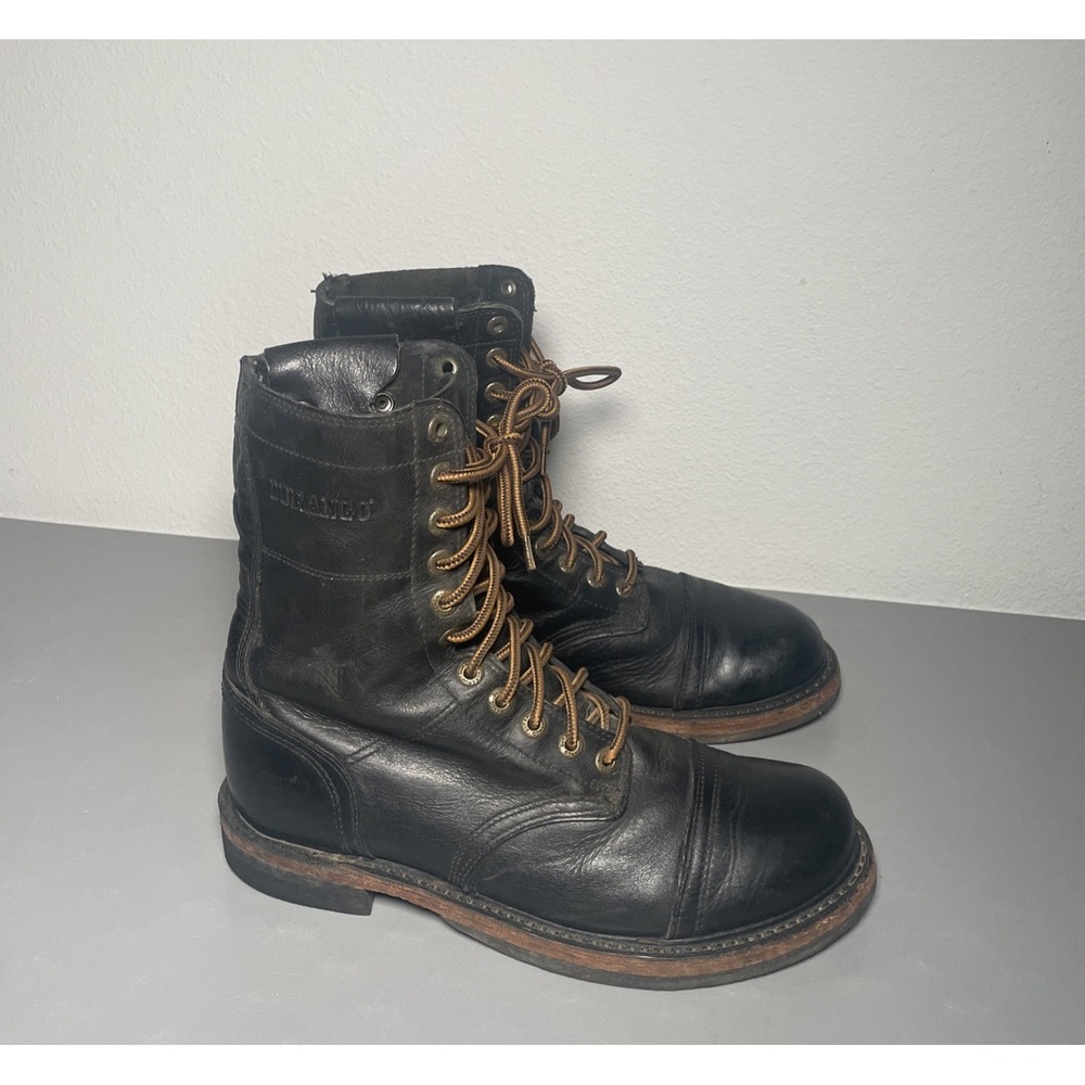Rare Durango Men's Vintage Jump Boot Zipper Size 10 D Leather Work Boots